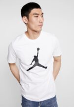 Jordan - T-shirt męski bawełniany z logo, biały - obrazek 5