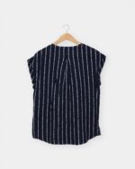 Tommy Hilfiger - koszulka damska, granatowa - obrazek 5