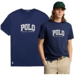 Polo Ralph Lauren - T-shirt męski bawełniany z logo, czarny