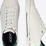 JOOP! - sneakersy męskie z logo, białe - rozmiar 46