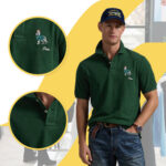 Ralph Lauren - koszulka polo męska bawełniana z logo, zielona - obrazek 12