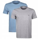 EA7 Emporio Armani - T-shirt męski bawełniany z logo, wielokolorowy