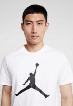 Jordan - T-shirt męski bawełniany z logo, biały - obrazek 7