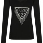 Guess - sweter damski, wielokolorowy