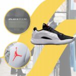 Jordan - sneakersy męskie z logo, białe - rozmiar 44,5 - obrazek 15