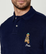 Ralph Lauren - koszulka polo męska bawełniana z logo, granatowa - obrazek 7