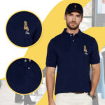 Ralph Lauren - koszulka polo męska bawełniana z logo, granatowa - obrazek 14