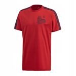Adidas - T-shirt męski bawełniany, czerwony - obrazek 2