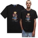 Polo Ralph Lauren - T-shirt męski bawełniany, czarny