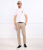 Ralph Lauren - koszulka polo męska bawełniana z logo, biała - obrazek 2