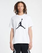 Jordan - T-shirt męski bawełniany z logo, biały - obrazek 9