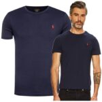 Ralph Lauren - T-shirt męski bawełniany, granatowy