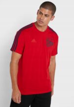 Adidas - T-shirt męski bawełniany, czerwony - obrazek 5