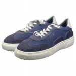 JOOP! - sneakersy męskie z logo, granatowe - rozmiar 40