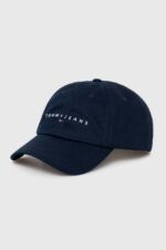 Tommy Hilfiger - czapka damska z logo, granatowa - obrazek 6