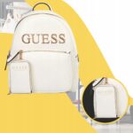 Guess - plecak damski z logo, biały - obrazek 9