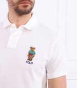 Ralph Lauren - koszulka polo męska bawełniana z logo, biała - obrazek 5