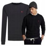 Polo Ralph Lauren - bluza męska bawełniana z logo, czarna
