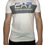 EA7 Emporio Armani - T-shirt męski bawełniany z logo, biały