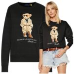Ralph Lauren - bluza damska bawełniana, czarna