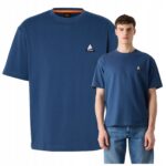 Hugo Boss - T-shirt męski bawełniany z logo, granatowy