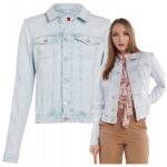 Tommy Hilfiger - jeansy damskie z logo, niebieskie