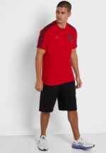 Adidas - T-shirt męski bawełniany, czerwony - obrazek 9
