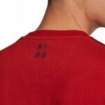 Adidas - T-shirt męski bawełniany, czerwony - obrazek 4