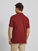 Ralph Lauren - koszulka polo męska bawełniana z logo, bordowy - obrazek 11