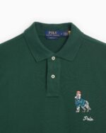 Ralph Lauren - koszulka polo męska bawełniana z logo, zielona - obrazek 8
