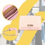 Guess - torebka damska, różowa - obrazek 8