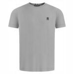 Tommy Hilfiger - T-shirt męski bawełniany z logo, szary