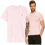 Ralph Lauren - T-shirt męski bawełniany, różowy