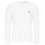 Polo Ralph Lauren - koszulka męska bawełniana z logo, biała