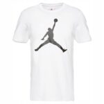 Jordan - T-shirt męski bawełniany z logo, biały - obrazek 2