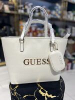 Guess - torebka damska, biała - obrazek 2