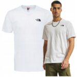 The North Face - koszulka męska bawełniana z logo, biała
