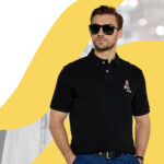 Ralph Lauren - koszulka polo męska bawełniana z logo, czarna - obrazek 13