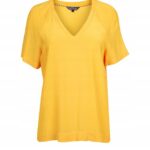 Tommy Hilfiger - koszulka damska, złota