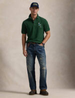 Ralph Lauren - koszulka polo męska bawełniana z logo, zielona - obrazek 4