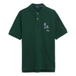 Ralph Lauren - koszulka polo męska bawełniana z logo, zielona - obrazek 2