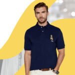 Ralph Lauren - koszulka polo męska bawełniana z logo, granatowa - obrazek 13