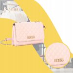 Guess - torebka damska, różowa - obrazek 6
