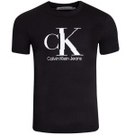 CALVIN KLEIN JEANS Koszulka Męska T-shirt Czarny Bawełniany
