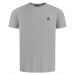 TOMMY HILFIGER T-shirt Męski Szary Małe Logo TH Klasyczna Premium