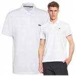 LACOSTE Koszulka Polo Męska Polówka Biała T-shirt Regular