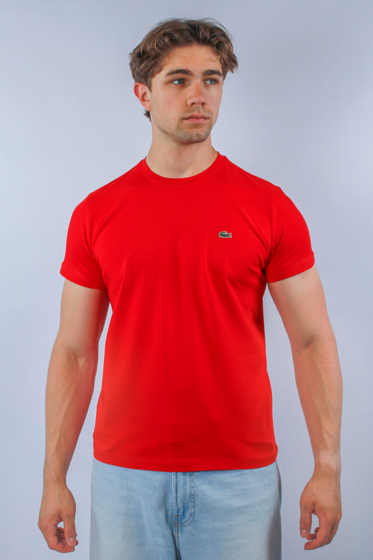 Koszulka Lacoste męska Regular Fit czerwona