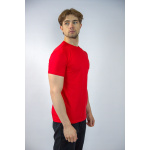 Tommy Hilfiger Koszulka MW0MW10800 Stretch Slim Fit Tee, czerwona - obrazek 3