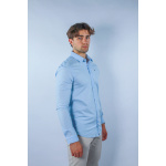 Tommy Jeans Koszula DM0DM04405 Slim Fit, niebieska - obrazek 2