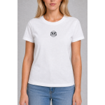 Pinko Koszulka 100355 A0KO Jersey Cottone ST Logo, biała - obrazek 4